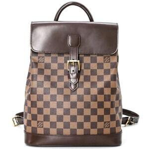 LOUIS VUITTON Brown Damier Canvas Backpack
